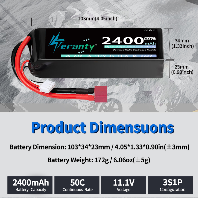 TERANTY 3S 2200/2400/2600mAh B – Rc Hobby Boat recenzja i cena